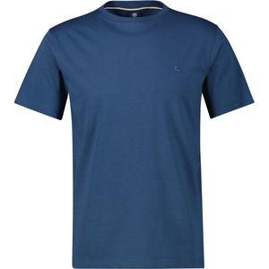 Lerros - T-shirt Basic - Donkerblauw - Met Logo Borduursel