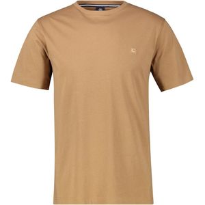 Lerros - T-shirt - Lichtbruin - Met Geborduurd Logo