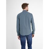 Lerros - Overhemd - Fjord Blue - Herenoverhemd met Lange Mouwen en Haaienboord