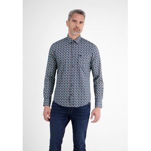 Lerros - Overhemd - Scandinavian Red - Lange Mouwen - Modieus Patroon