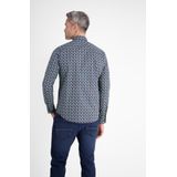 LERROS - Regular Casual Overhemd - Donkerblauw