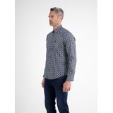 LERROS - Regular Casual Overhemd - Donkerblauw