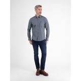 LERROS - Regular Casual Overhemd - Donkerblauw