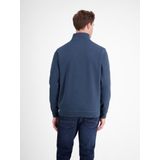 LERROS - Sweatshirt - Donkerblauw - Halve Rits - Normale Pasvorm