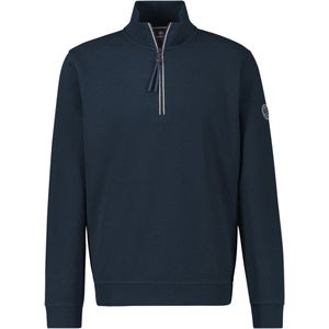 LERROS - Sweatshirt - Navy - Halve Rits - Sweatstof - Normale Pasvorm