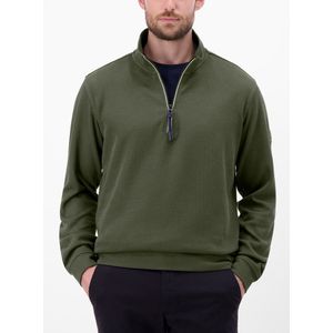 LERROS - Sweatshirt - Olijfgroen - Lange Mouw - Schipperskraag