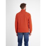 LERROS - Sweatvest - Rood - Met Ritssluiting - Opstaande Kraag