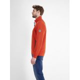 LERROS - Sweatvest - Rood - Met Ritssluiting - Opstaande Kraag