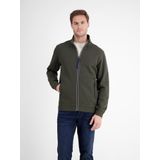 LERROS - Sweatvest - Donkergroen - Met Opstaande Kraag - Lange Mouwen