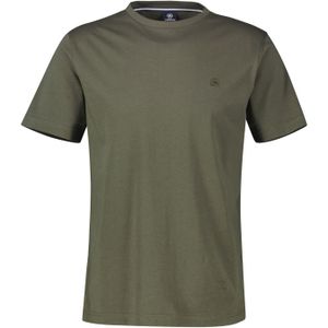 Lerros - LERROS Basic T-shirt - NORDIC OLIVE - Katoen - Grote Maten