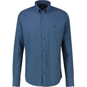LERROS - Regular Fit - Overhemd - Blauw - Lange Mouwen - Katoen