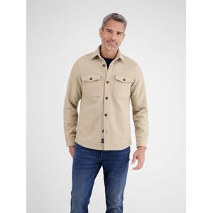 Lerros - Heren Overshirt - Foam White - 25812801