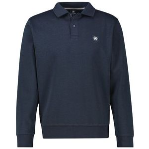Lerros - Poloshirt - Classic Navy - Lange Mouwen - Grote Maten