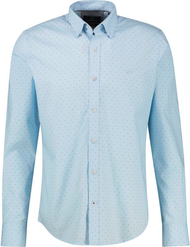 Lerros - Overhemd - Ice Blue - Poplin - Lange Mouwen