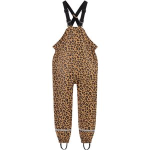 Schmuddelwedda - Regenbroek - Zwart Beige Leo - Waterdicht - Kinderen
