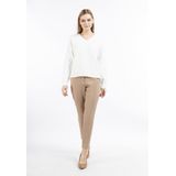 DreiMaster - Gebreide Trui - Wolwit - Dames