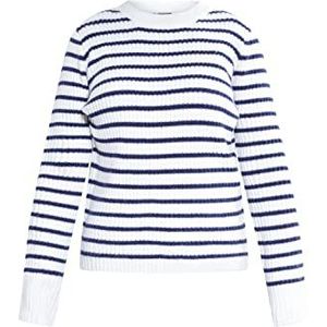 DreiMaster Maritim Trui  blauw / wolwit