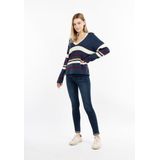 Dreimaster - Gebreide Trui - Navy - Dames - Viscosemix