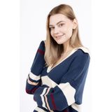 Mo - Jumper - Navy - Heren - Sportieve Trui met Ronde Hals