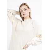 DreiMaster - Klassik - Gebreide Jurk - Beige - Knielengte - Lange Mouw