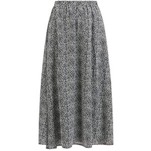 DreiMaster - Klassik - A-lijnrok - Zwart/Wit - 7/8 Lengte