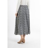 DreiMaster - Klassik - A-lijnrok - Zwart/Wit - 7/8 Lengte