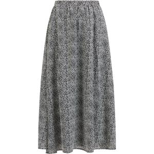 DreiMaster - Klassik - A-lijnrok - Zwart/Wit - 7/8 Lengte