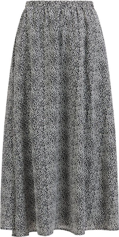 DreiMaster - Klassik - A-lijnrok - Zwart/Wit - 7/8 Lengte