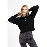 Dreimaster - Gebreide Trui - Zwart - Naemi - Dames