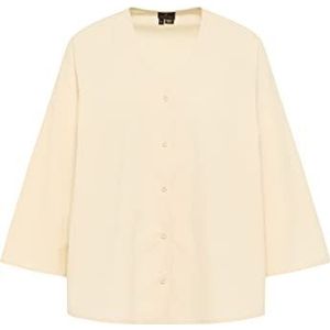 DreiMaster Klassik Chaunce damesblouse, lichtbeige, M, Lichtbeige