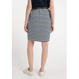 DreiMaster - Maritim Rok - Marine / Natuurwit - Gestreept - Knielengte