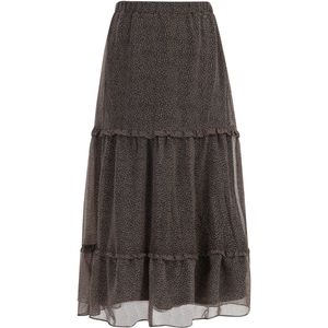 DreiMaster - Maxi Rok - Zwart en Wit - A-lijn