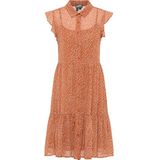 Dreimaster - Blouse Jurk - Oranje - Veelkleurig