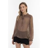 DreiMaster - Maxi Rok - Bruin - A-lijn