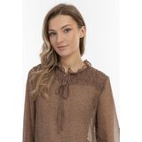 DreiMaster - Maxi Rok - Bruin - A-lijn