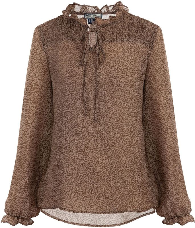 DreiMaster - Maxi Rok - Bruin - A-lijn