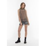 DreiMaster - Maxi Rok - Olijf - Dames - A-lijn