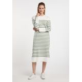 DreiMaster - Maxi Jurk - Gebroken Wit - Dames