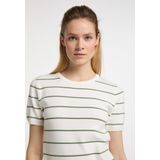 DreiMaster - Bridgeport - Trui met Korte Mouwen - Gebroken Wit Olijf