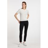 DreiMaster - Bridgeport - Trui met Korte Mouwen - Gebroken Wit Olijf