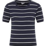 Dreimaster - Bridgeport - Trui met Korte Mouwen - Marine - Wol