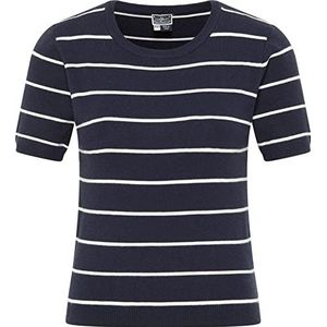 Dreimaster - Bridgeport - Trui met Korte Mouwen - Marine - Wol