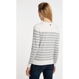 Dreimaster - Gebreide Trui - Wit Grijs Gemêleerd - Dames