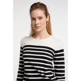 Dreimaster - Gebreide Trui - Wit Grijs Gemêleerd - Dames