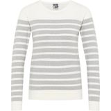 Dreimaster - Gebreide Trui - Wit Grijs Gemêleerd - Dames