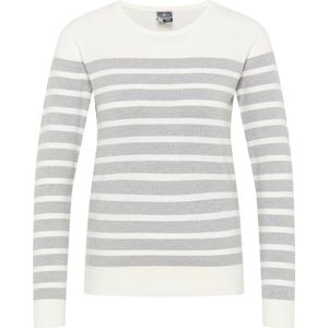Dreimaster - Gebreide Trui - Wit Grijs Gemêleerd - Dames