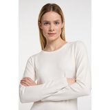 DreiMaster - Wais - Gebreide Jurk - Wit - 3/4 Lengte