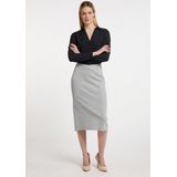 Dreimaster - Klassik - Kokerrok - Grijs Melange