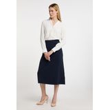 DreiMaster - A-lijnrok - Marine - Gebreid - Dames