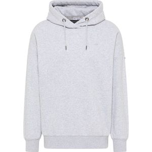 Dreimaster - Hooded Jumper - Licht Grijs Melange - Hoogwaardige Afwerking